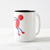 ニクブヌスティックマンマグ ツートーンマグカップ (正面右)