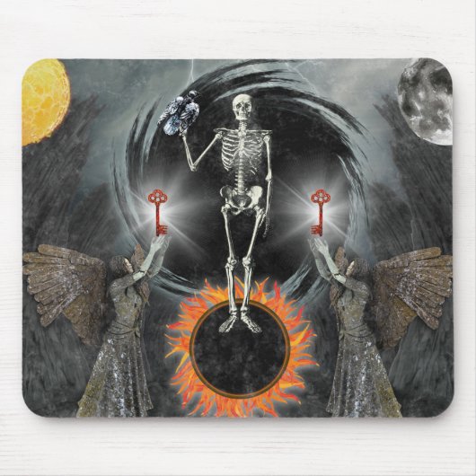 ニグレド伝統的錬金術の腐敗黒日 マウスパッド (正面)