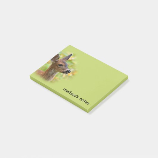ニグレポートレートの笑顔の鹿の子鹿 ポストイット (アングル)