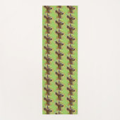 ニグレポートレートの笑顔の鹿の子鹿 ヨガマット (正面)