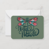 ニグレ自然トンフライアートアースデイ ノートカード (正面)