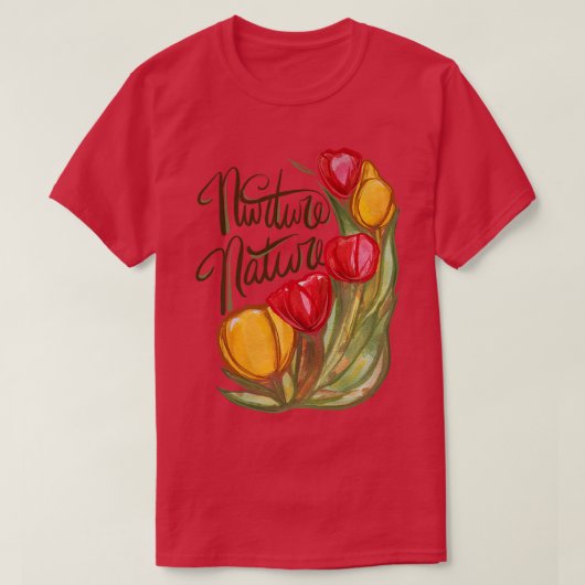 ニグール自然春チューリッププレミアム Tシャツ (デザイン正面)