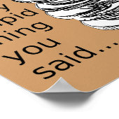 ニケールのポスターおもしろいサイン入り靴下 ポスター (角)