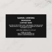 ニゲリエン国旗、ニジェール国旗 名刺 (裏面)