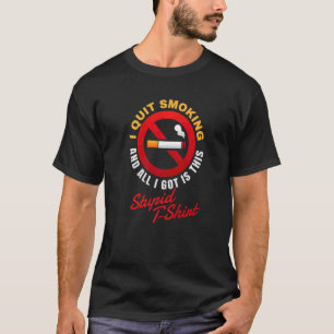ニコチンフリーやめス喫煙でタバコを吸わない Tシャツ