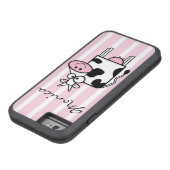 ニコニコガーリーアニマルプリントモノグラムの Case-Mate iPhoneケース (底)