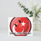 ニコニコ国旗 ポストカード (スタンド正面)