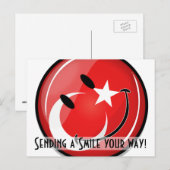 ニコニコ国旗 ポストカード (正面/裏面)