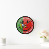 ニコニコ国旗 ラウンド壁時計 (ホーム)