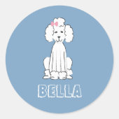 ニコニコ犬 ラウンドシール (正面)