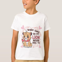 ニコニコ獅子 – かわいい幸せベビー獅子Tシャツ