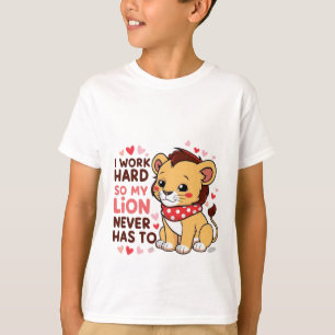 ニコニコ獅子 – かわいい幸せベビー獅子Tシャツ Tシャツ