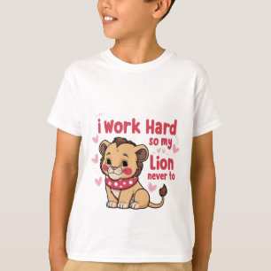 ニコニコ獅子 – かわいい幸せベビー獅子Tシャツ Tシャツ