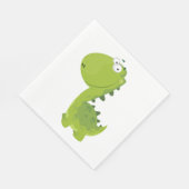 ニコニコ緑ディノ スタンダードランチョンナプキン (角)