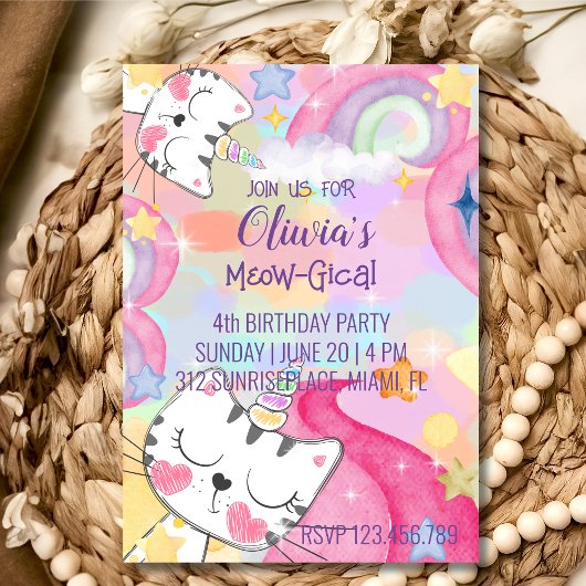 ニコニコ誕生日の招待 招待状