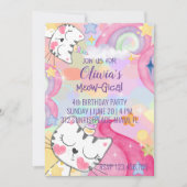 ニコニコ誕生日の招待 招待状 (正面)