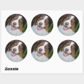 ニコニコ赤トライオージー ラウンドシール (シート)