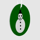 ニコニコ雪だるまアクリルオーナメント オーナメント (正面)