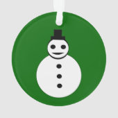 ニコニコ雪だるまアクリルオーナメント オーナメント (裏面)