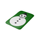 ニコニコ雪だるまバスマット バスマット (アングル)