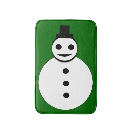 ニコニコ雪だるまバスマット バスマット (正面縦)