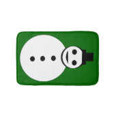 ニコニコ雪だるまバスマット バスマット (正面)