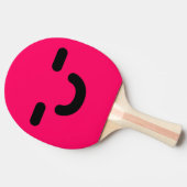 ニコニコ顔のピンク卓球ラケット 卓球ラケット (横)