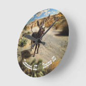 ニコニコ，オータマンアリゾナ州，国道66号 ラウンド壁時計 (傾斜)