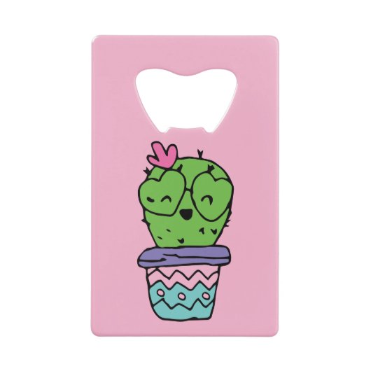 ニコニコActus Art Valentines Art Valentines Drawi クレジットカード栓抜き (正面)