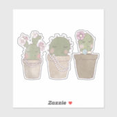 ニコニコCactusトリオウォーターデザイン シール (シート)