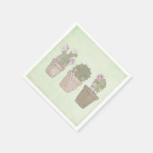 ニコニコCactusトリオウォーターデザイン スタンダードカクテルナプキン (角)