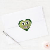 ニコニコHappy Lima Bean Heartスタンプ ハートシール (封筒)