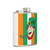 ニコニコLeprechaun St. Patrick's Day フラスク (右)