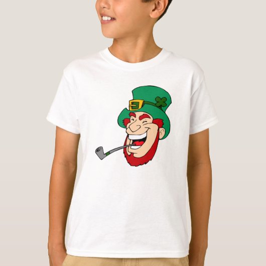 ニコニコLeprechaun St. Patrick's Day Tシャツ (正面)