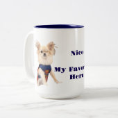 ニコマイヒーロお気に入りのーコーヒーカップ ツートーンマグカップ (正面左)