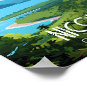 ニコヤ半島コスタリカ有名な旅行の場所 ポスター (角)