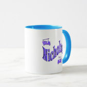 ニコライ名と消防車の名前 マグカップ (正面右)