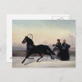 ニコライ天皇が木馬をひく ポストカード (正面/裏面)