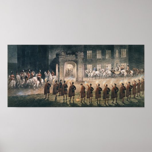 ニコライ2世のバルモラル城への到着 ポスター (正面)