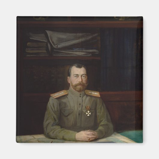 ニコライ2代天皇ポートレート1914年 マグネット (正面)