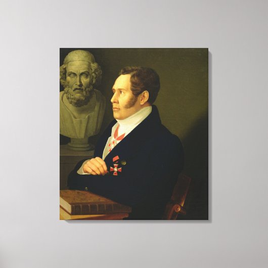 ニコライ・グネディッチポートレート, 1839 キャンバスプリント (正面)