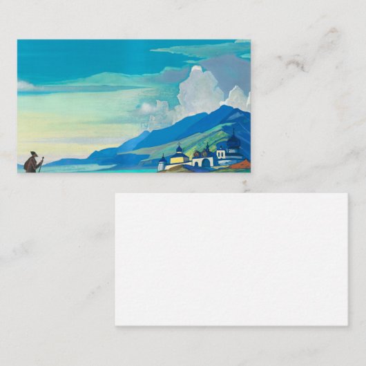 ニコライ・ローリッチによるラディアントシティ巡礼者 名刺 (正面/裏面)