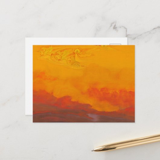 ニコライ・ローリッチによる預言者エリヤ ポストカード (正面/裏面インサイチュ)