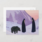 ニコライ・ローリッチの「恐れるな」と ポストカード (正面/裏面)