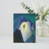 ニコライ・ローリヒによる「砂漠のキリスト」 ポストカード (スタンド正面)