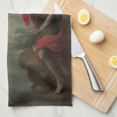 ニコラウス・エネルギケによるキリストのバプテスマ キッチンタオル (四つ折り)