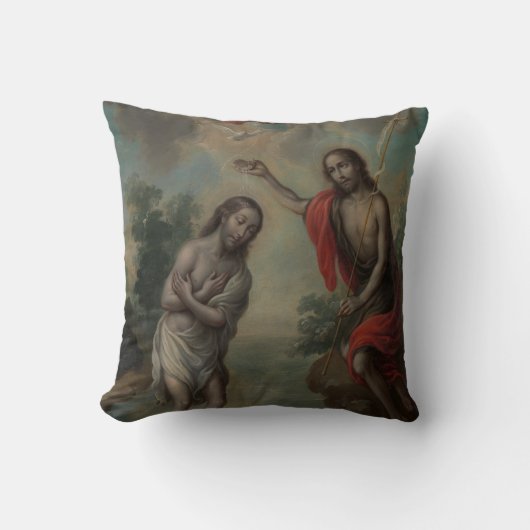 ニコラウス・エネルギケによるキリストのバプテスマ クッション (正面)