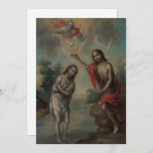 ニコラウス・エネルギケによるキリストのバプテスマ 招待状 (正面/裏面)