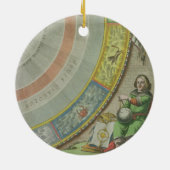 ニコラウス・コペルニクス(1473-1543年)、地図からの詳細 セラミックオーナメント (裏面)
