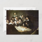 ニコラエス・トゥルプ博士の解剖学講義 ポストカード (正面/裏面)